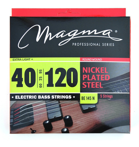 Encordado Magma Para Bajo Nickel 5 Cuerdas 040-120 Be145n