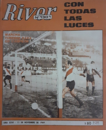 Revista River 1301 Nacional 1969 River 5 Chacarita 2