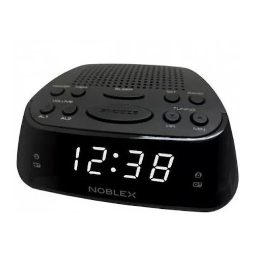 Radio Reloj Noblex Rj960p Con Memoria De 20 Estaciones Am/fm