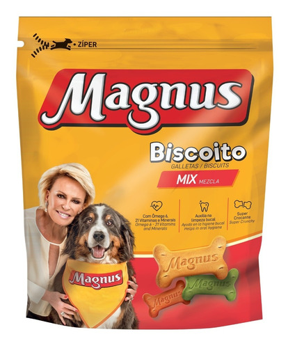 Biscoito Para Cães Adulto Magnus Sabor Mix 500g