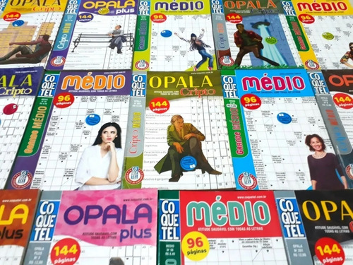 Kit Palavras Cruzadas Coquetel Diretas Cripto Medio Dificil