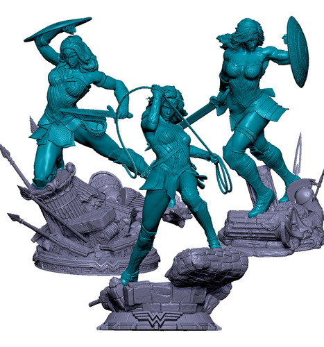 Mulher Maravilha 3d Stl - Pacote 8 Versões (gal Gadot)