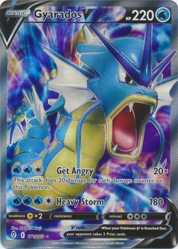 Gyarados V 171/203 Full Art Ultra Raro Pokemon Tcg