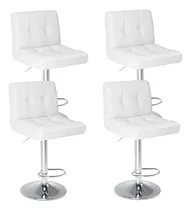 Comprar Juego De 4 Taburetes De Bar, Taburetes De Bar Giratorios Aju