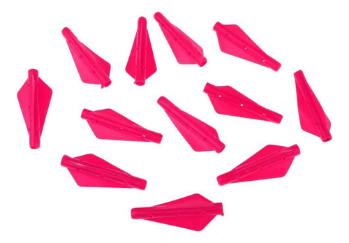 . 12 Piezas Plumas De Silicona Fletching Para Flechas De