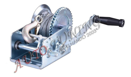 Imagen 7 de 10 de Malacate Manual 1250kg Doble Sentido Cable De Acero De 6.5mt