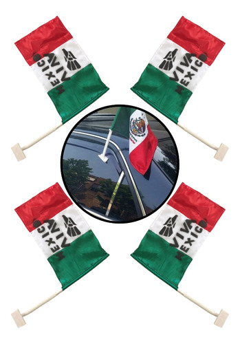 Bandera Para Ventana De Auto México Mes Patrio Adorno