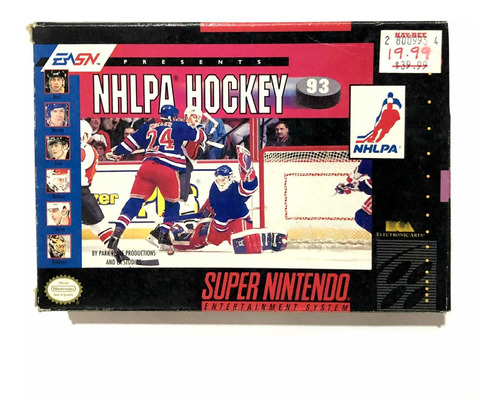 Nhlpa Hockey 93 - Caja Original De Super Nintendo