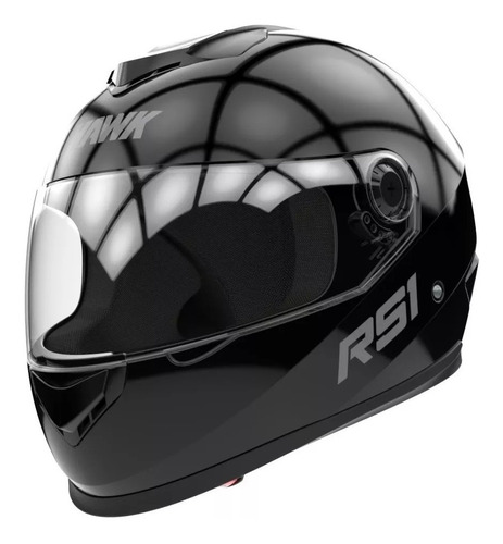 Casco Hawk Rs1 Integral Negro Brillo O Mate 2020 - Fas Motos