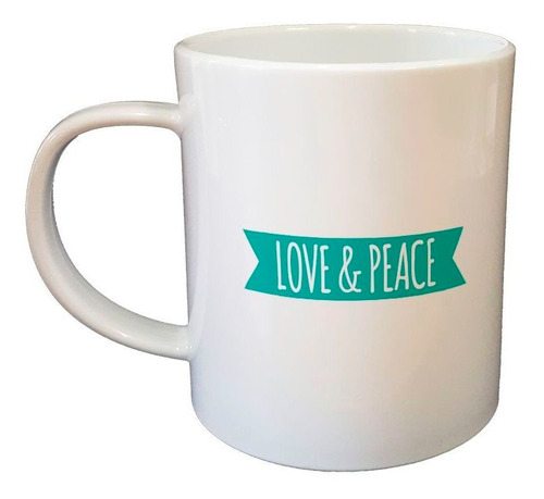 Taza De Plastico Frase Love Y Peace Paz Y Amor