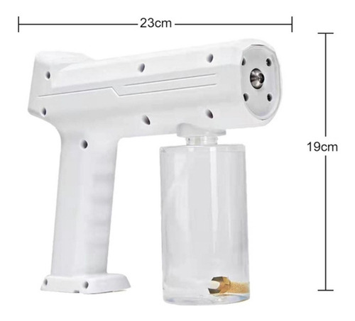 Imagen 2 de 7 de Pistola Sanitizante Desinfectante Inalámbrica Uv Nano Spray