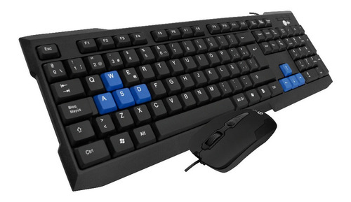 Kit Teclado Y Mouse Para Pc Gio Modelo G21 Usb Teclas En Español, A Prueba De Salpicaduras, Compatible Con Windows, Ios, Android
