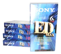 Comprar Cinta Vhs Sony 6h T-120 Ed Max - Paquete De 5 Cintas