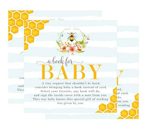 Mama To Bee Bring A Book For Baby (25 Pack) Baby Shower Invi