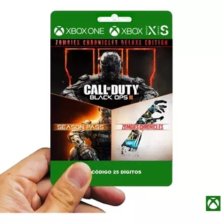 Call Of Duty Black Ops 3 - Zombies Deluxe Xbox - 25 Dígitos