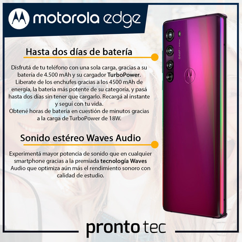 Celular Motorola Moto Edge 6/128gb Midnight Red Libre