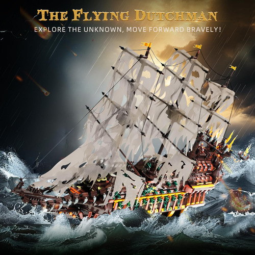 Kit De Blocos De Construção Mold King Large Pirates Ship Dut