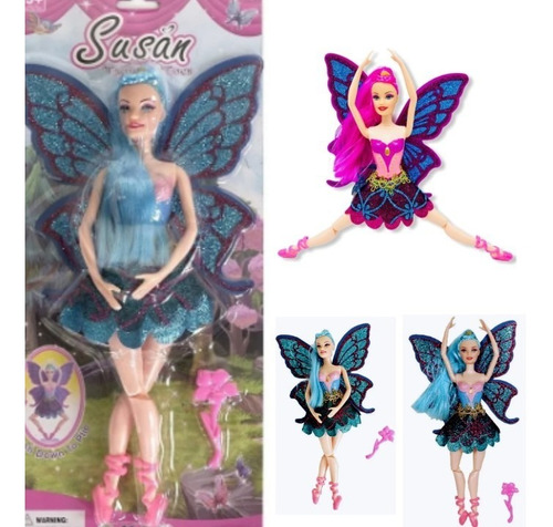 Boneca Princesa Bailarina  Barbi Top Articulada 30cm Gliter
