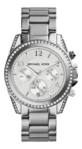 Reloj Mujer Michael Kors Mk5165 Cuarzo Pulso Plateado En