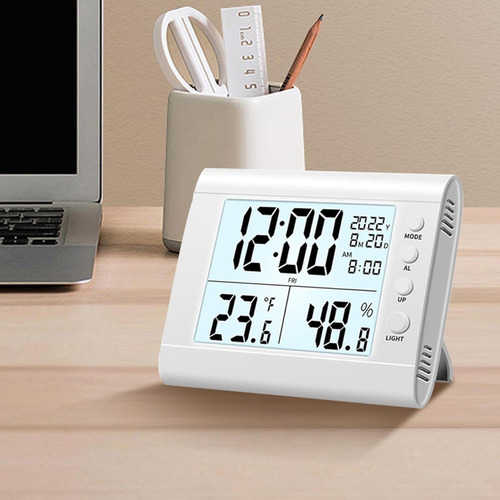 Reloj Despertador Digital Higrómetro Termómetro Reloj De