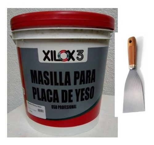 Combo Masilla P/placas De Yeso Xilox 28 Kg + Espatula Pintor
