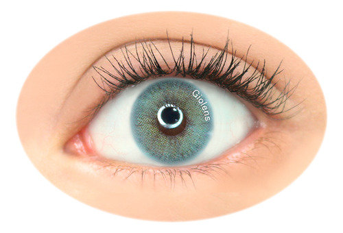 Lentes De Contacto Giolens Lovely Gray Graduado Dura 1 Año Color -3.25