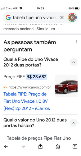 Fiat Uno 1.0 Vivace Flex 3p