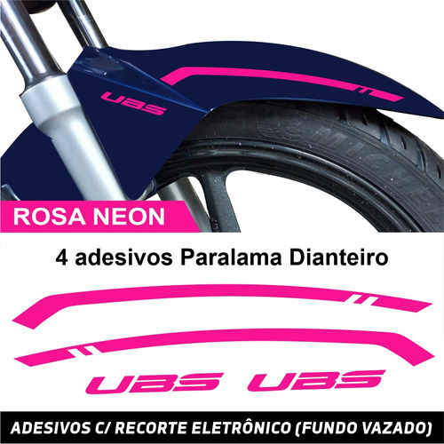 Adesivo Yamaha Factor 150 2024 Rosa Neon Cód.1