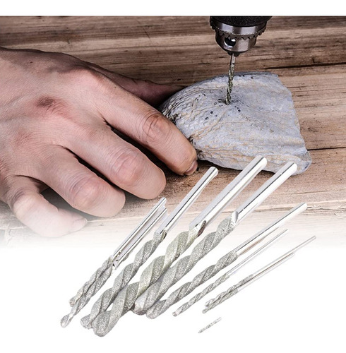 Conjunto De 10 Brocas Diamantadas, Twist Drill Bits Co