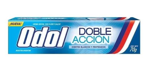Imagen 1 de 6 de Crema Dental Odol Doble Acción X 70g Dientes Blancos