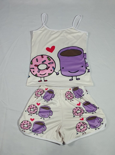 Pijama De Donna Y Café  Para Dormir