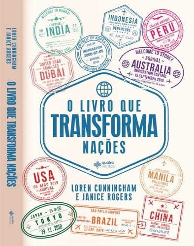 O Livro que Transforma Nações, de Cunningham, Loren. Editora Quatro Ventos Ltda, capa mole em português, 2022