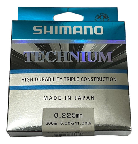 Línea de monofilamento Shimano Technium de 0.225 mm, 200 metros