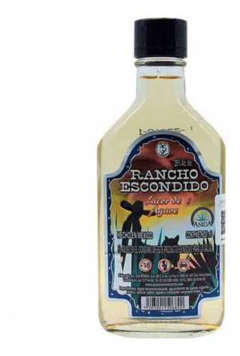 Paquete De 3 Licor De Agave Rancho Escondido 200 Ml