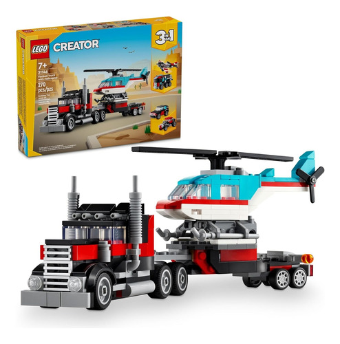 Lego Creator 31146 - Camión De Cama Plana 3 En 1 -270 Piezas