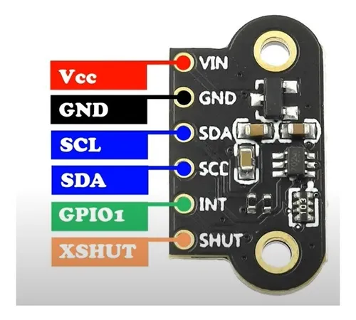 Modulo Sensor Laser Tof200c Medidor Distancia Vl530x Esp32