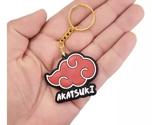 Chaveiro Personalizado Emborrachado Nuvem Akatsuki 1 Unidade