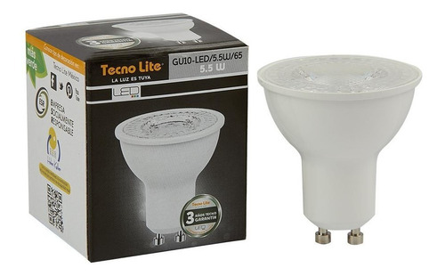 Foco Led 5.5w Gu10 36 Grados 100-240 V Luz De Dia Gu10-led/5