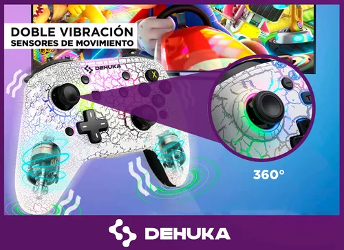 Joystick Compatible Con Nintendo Switch Oled Lite Android Con Carcasa  Intercambiable Dehuka Luces Rgb Led iOS