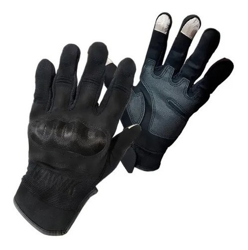 Guantes Hawk Army Black Full Finger - Premium