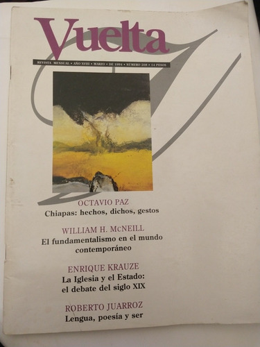 Revista Vuelta Octavio Paz N 208 Marzo 1994