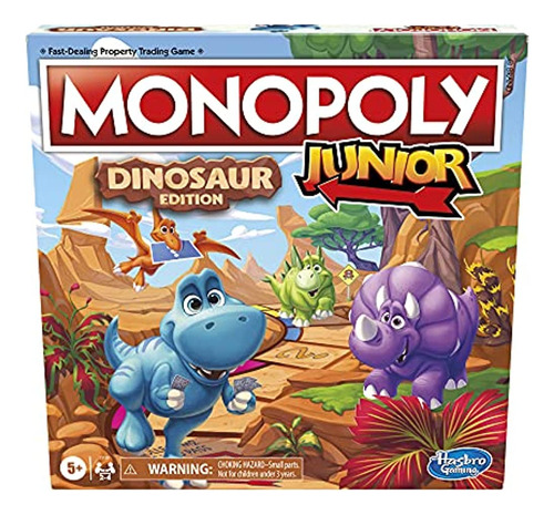 Hasbro Gaming Monopoly Junior: Juego De Mesa De Edición Dino