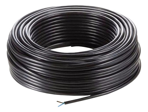 Cable Tipo Taller 2x2,5mm Negro Bipolar X10 Metros Argenplas