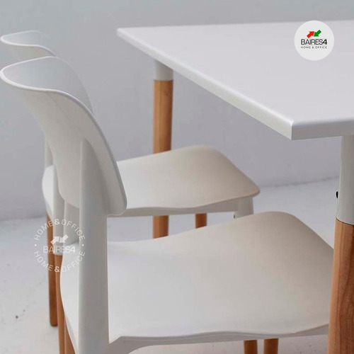 Imagen 4 de 9 de Juego De Comedor Mesa 120cm + 4 Sillas Milán