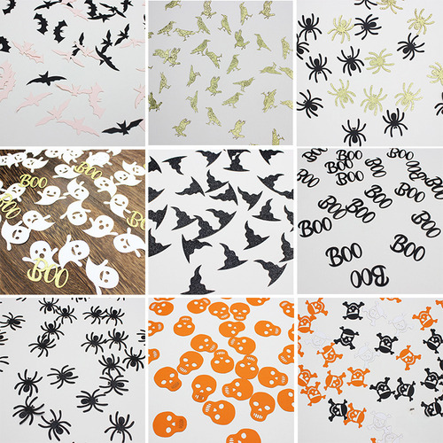Tela De Araña En Blanco Y Negro (100 Piezas) - Confeti De Ha