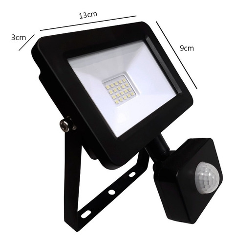 Imagen 5 de 10 de Reflector Led 30w Exterior Interior Sensor Luz Blanca Ip65