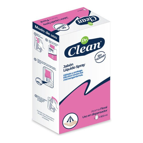 Jabon Liquido Antibacterial Dr Clean 800 Ml