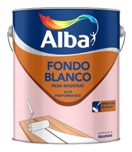 Fondo Blanco P/maderas - Alta Performance 4 Lt Alba - Iacono