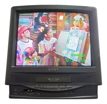 Comprar Tv Sony Vídeo Cassete Integrado - Tv Sony Vhs - Tv Tubo Sony