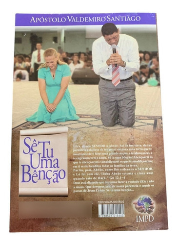 Sê Tu Uma Bênção, De Valdemiro Santiago. Editora Impd, Capa Mole, 1 Edição Em Português, 2009